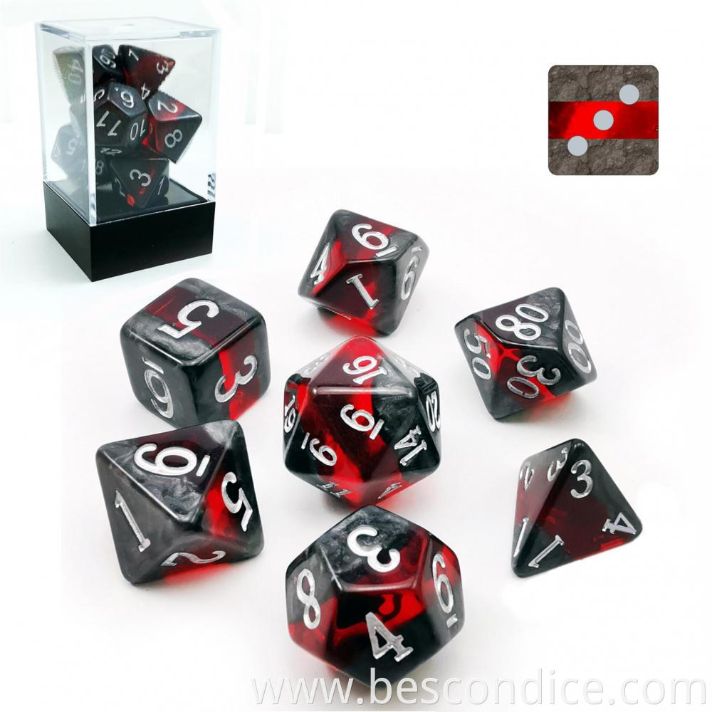 Mineral Rocks Polyhedral Dnd Dice Set Of 7 2